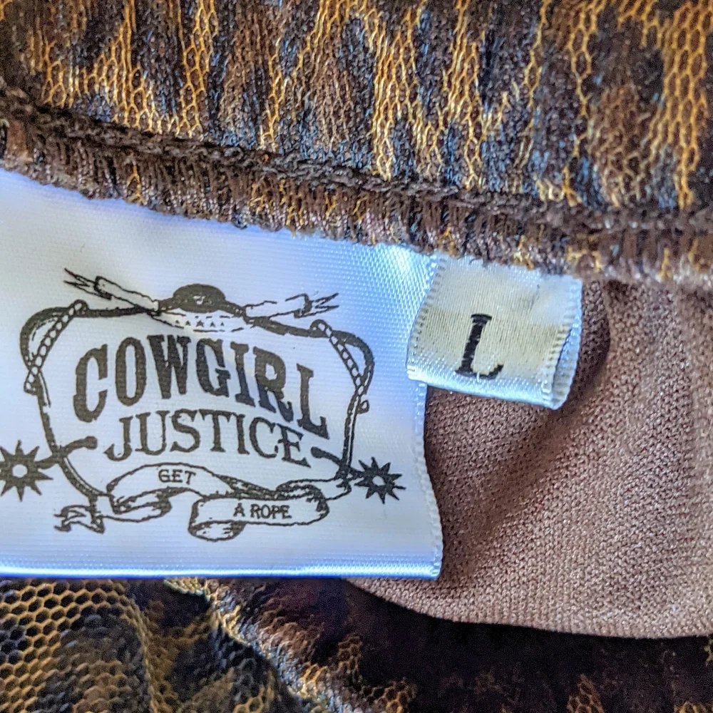 CowGirl Justice Girls Leopard Print Tutu Skirt